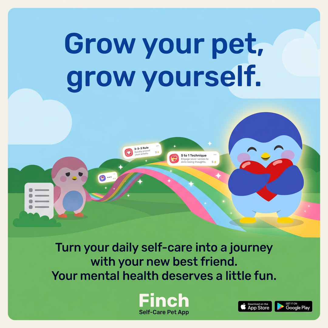 Finch Self-Care Pet App Pet-Powered Peace (1:1)