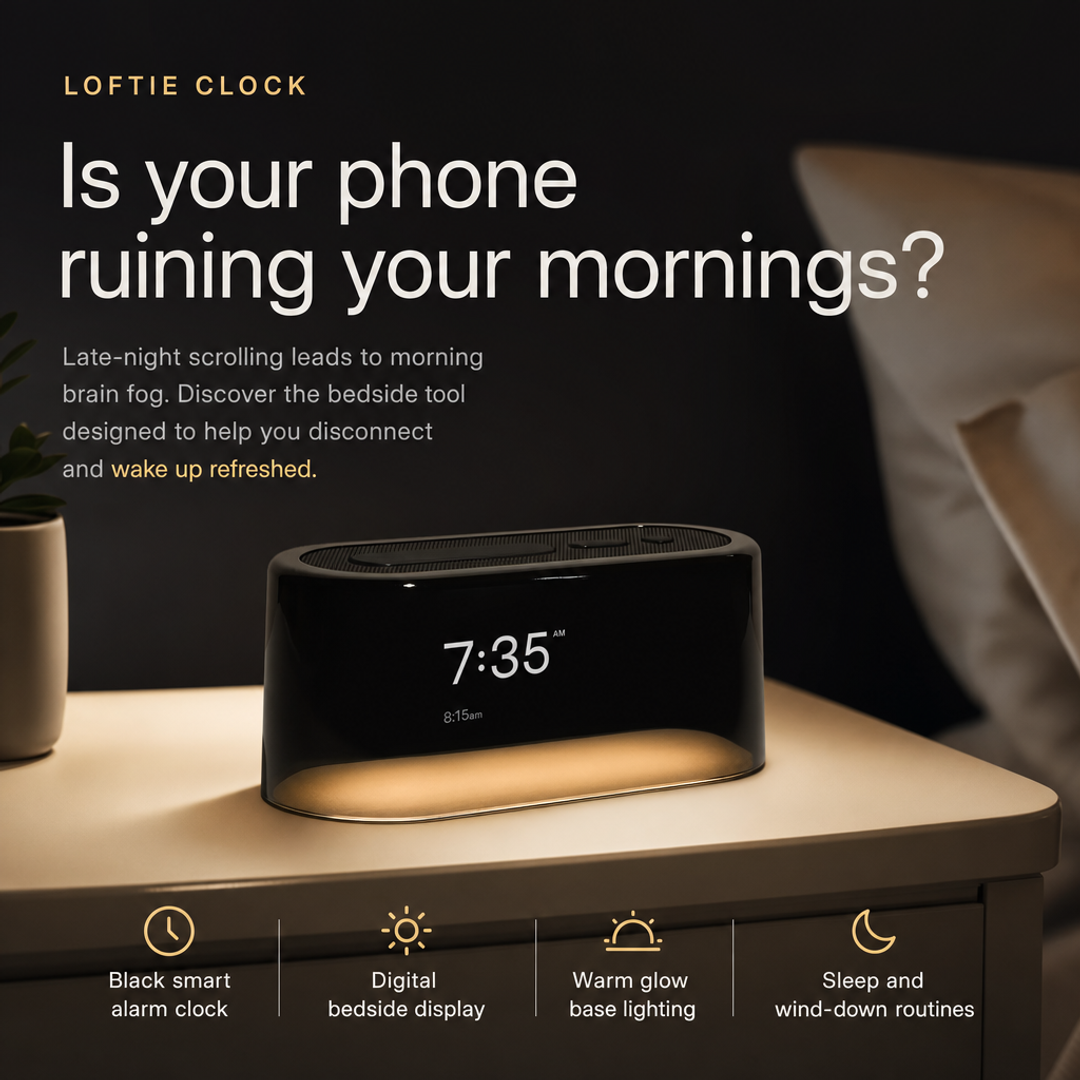 Loftie Clock The Phone-Free Sleep Secret (1:1)