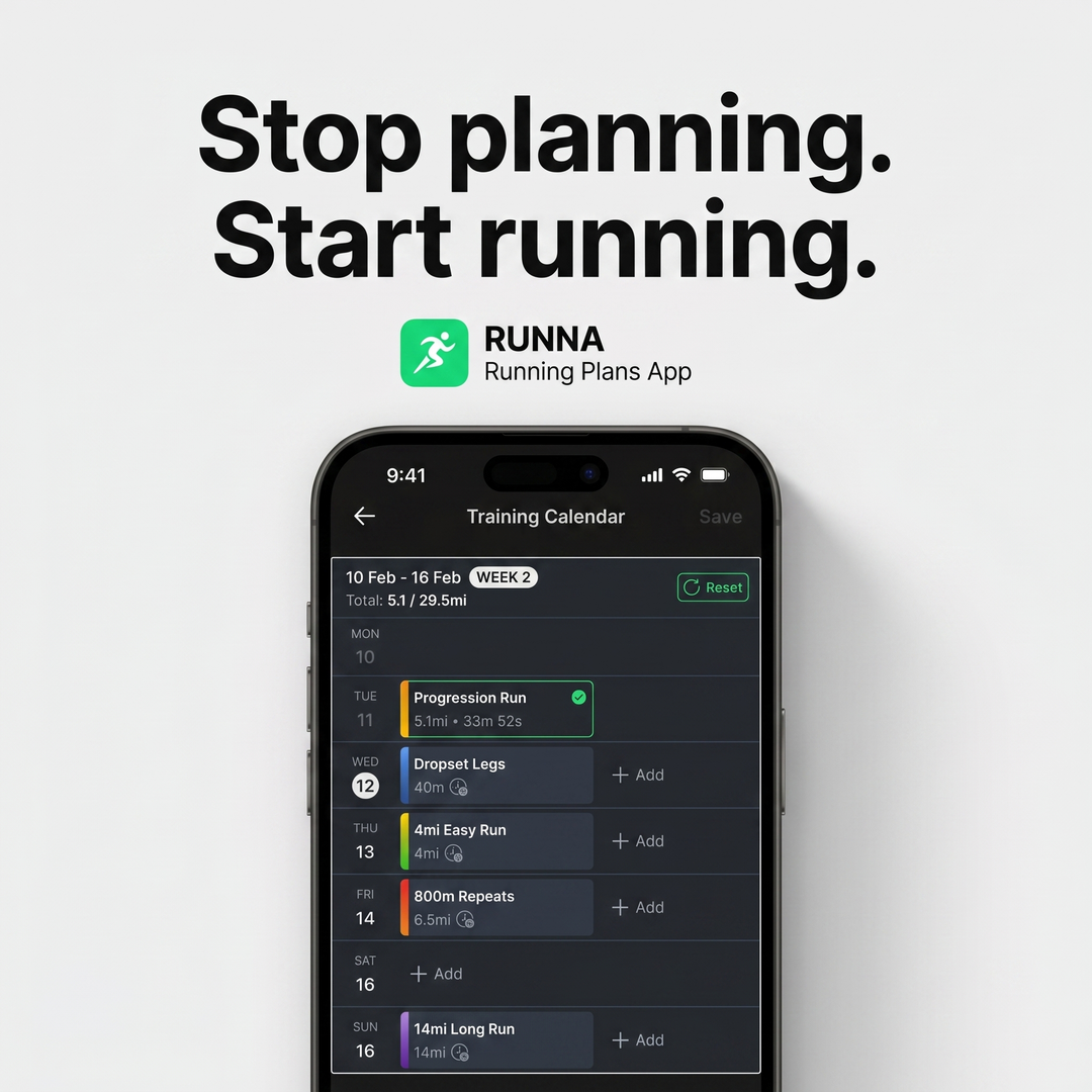 Runna Running Plans App The Flexible Schedule Test (1:1)