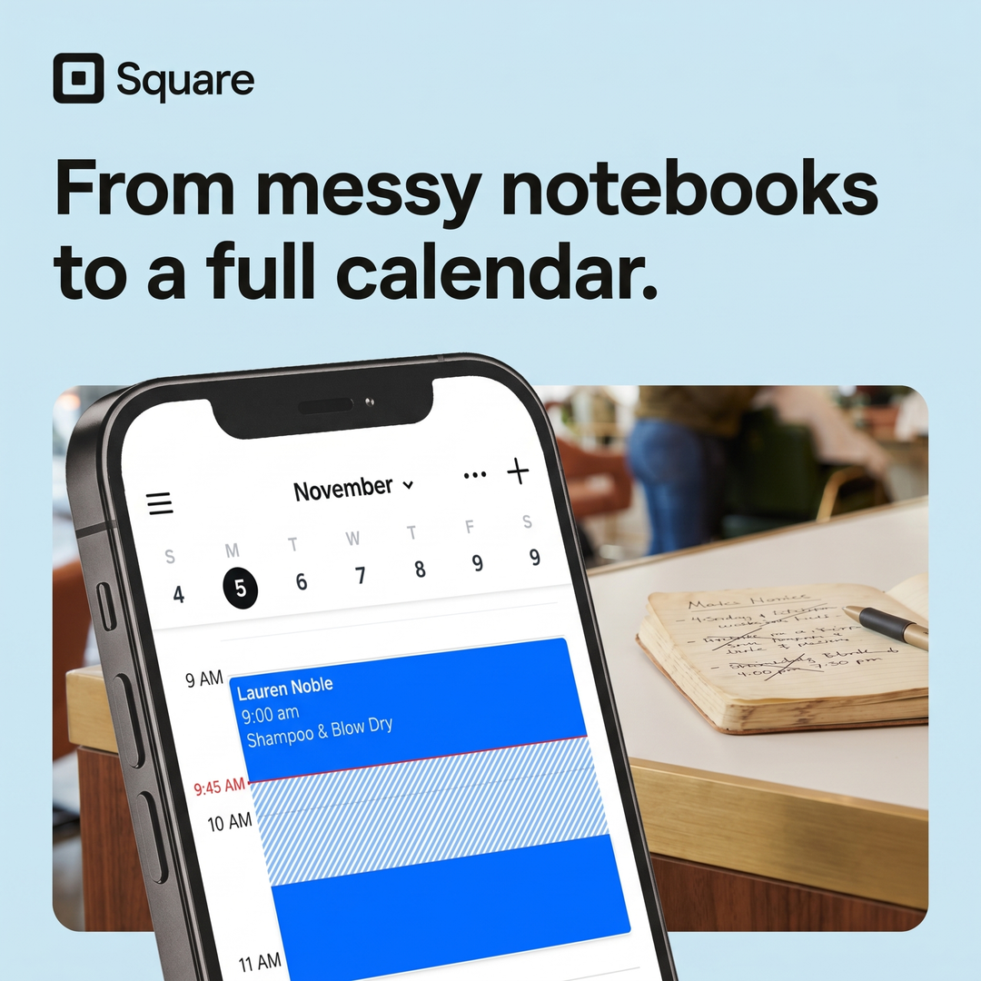 Square Appointments Full Calendar Freedom (1:1)
